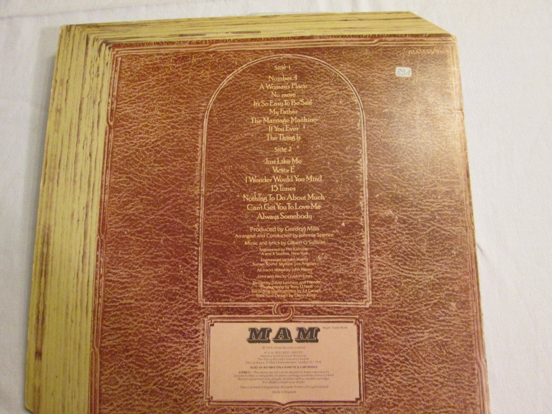 Dischi in vinile: Vinyle Gilbert O'Sullivan - A Stranger 33T – Usato da la Chaux-de-Fonds venduto da Lampe 6