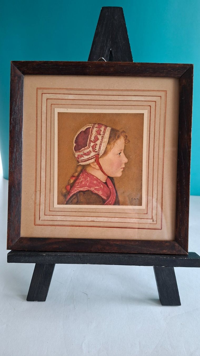Foto & Immagini: 2 Bilder, Drucke, Portrait Bauernjunge & Mädchen, top! – Usato da Opfikon venduto da Diversamente 1