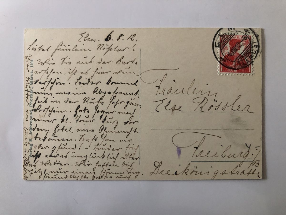 Cartoline postali: Ansichtskarte Elm – Usato da Näfels venduto da fritzjk 1
