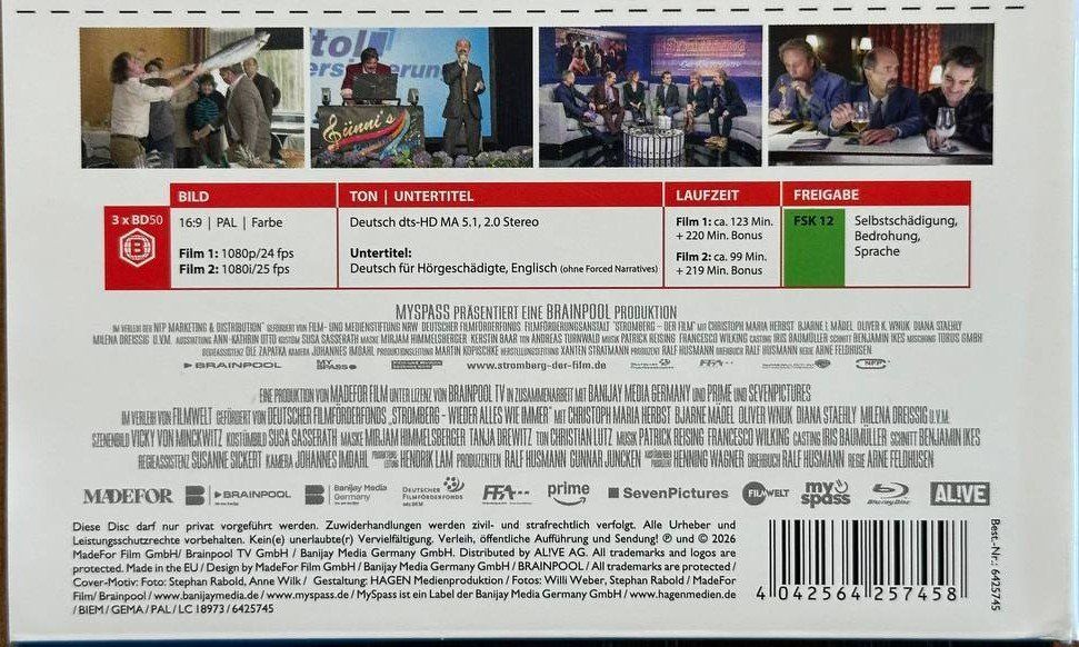 Tutti i DVDs: Stromberg Das Streng Limitierte Mediabook Blu-ray Double ... – Usato da Beringen venduto da Mantafisch1 2