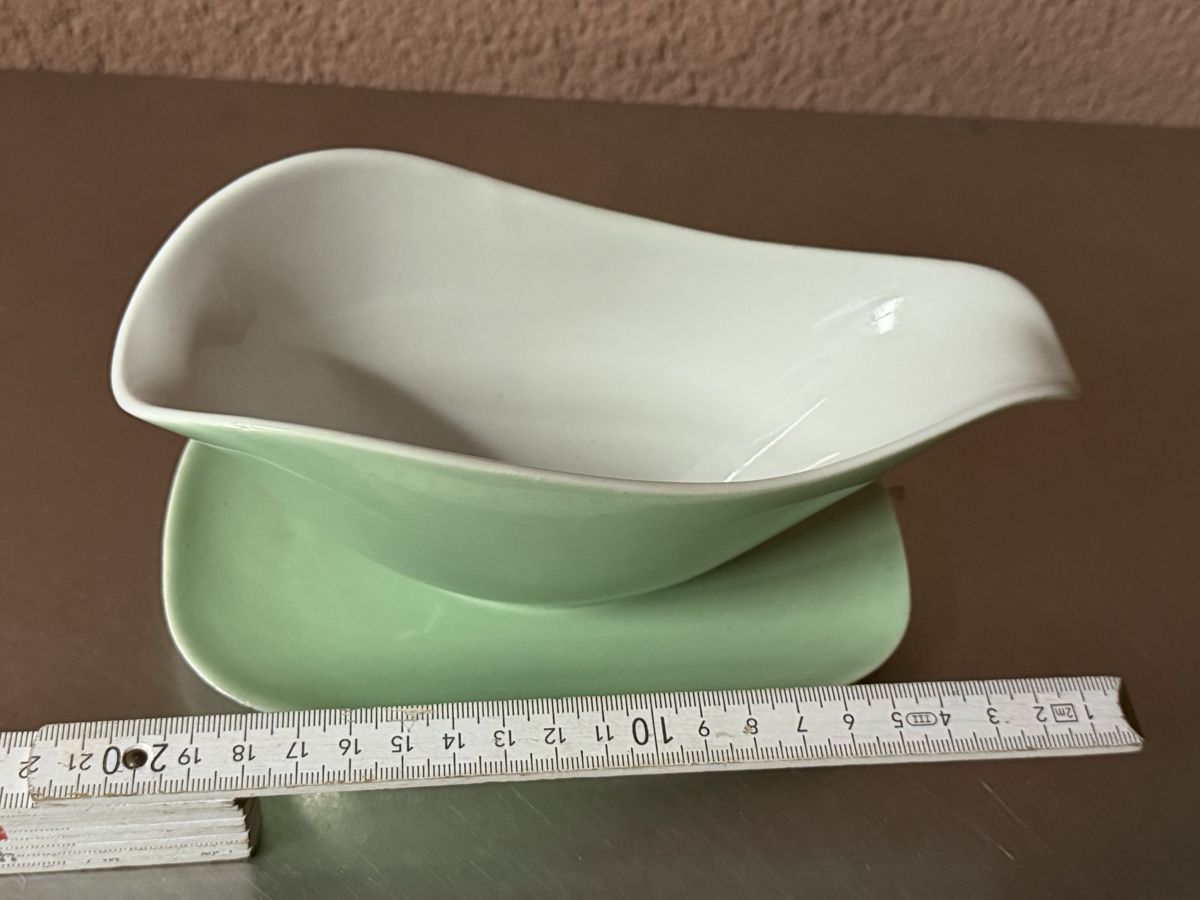 Rössler Ciotole: Rössler Sossenschüssel Sauciere Grün  – Usato da Deitingen venduto da Himhip 4