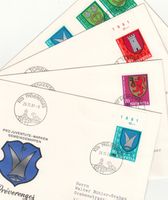 SBK J277 - J280 FDC Ortsstempel