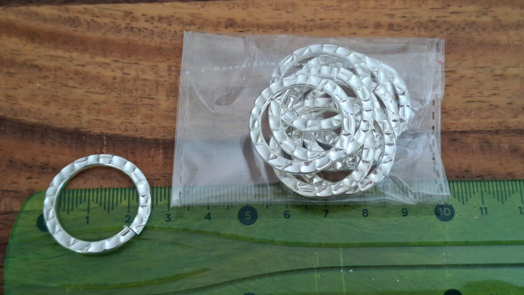 Kit bricolage: grosse offene Bastel-Biegeringe 10Stk. Silberfarben – Nuovo e nell'imballaggio originale da Kriens venduto da Wolly85 1