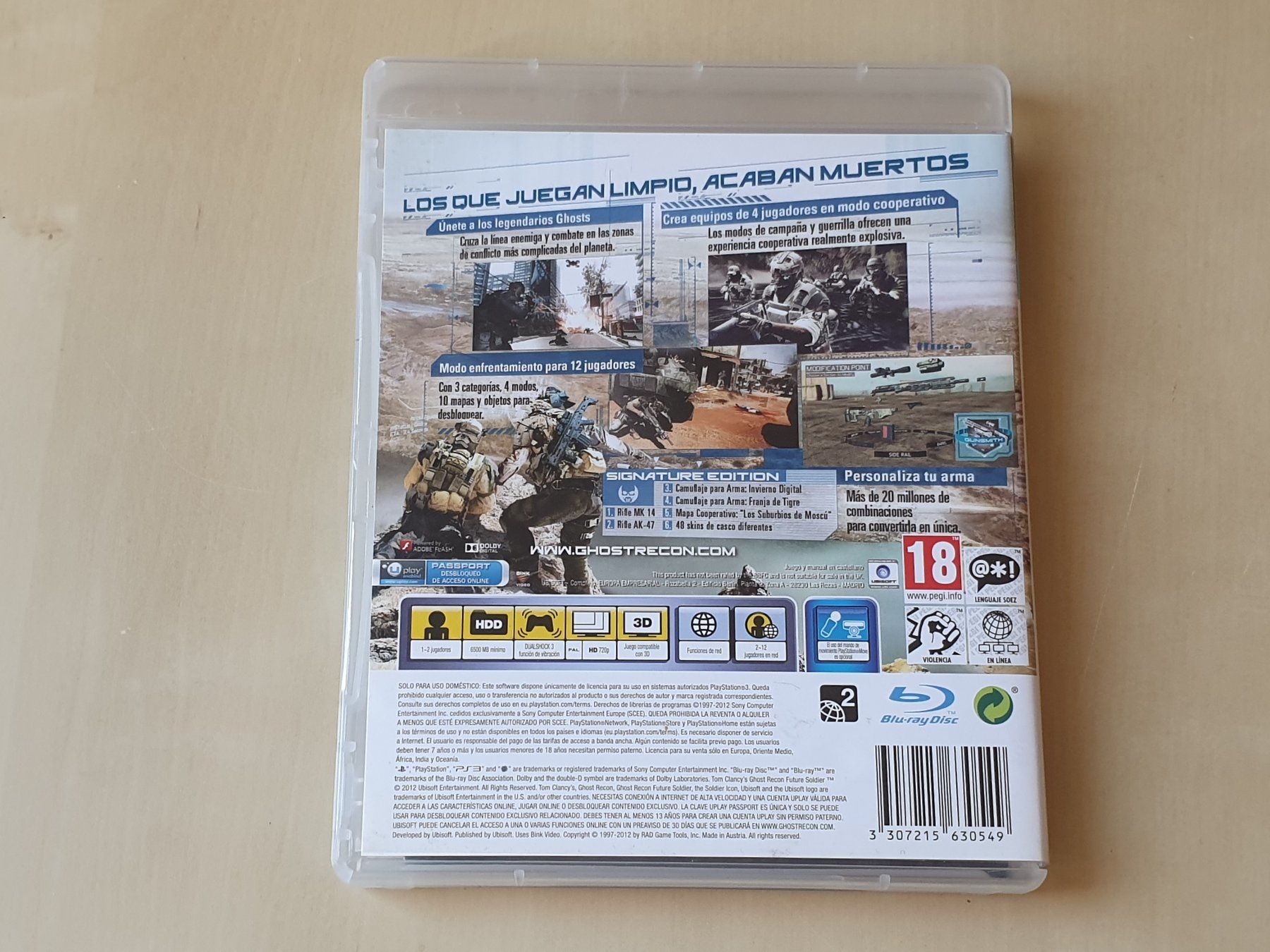 Sony Spiele: Ghost Recon Future Soldier Signature Edition ESP – Gebraucht aus Stansstad von collectorsshop 1