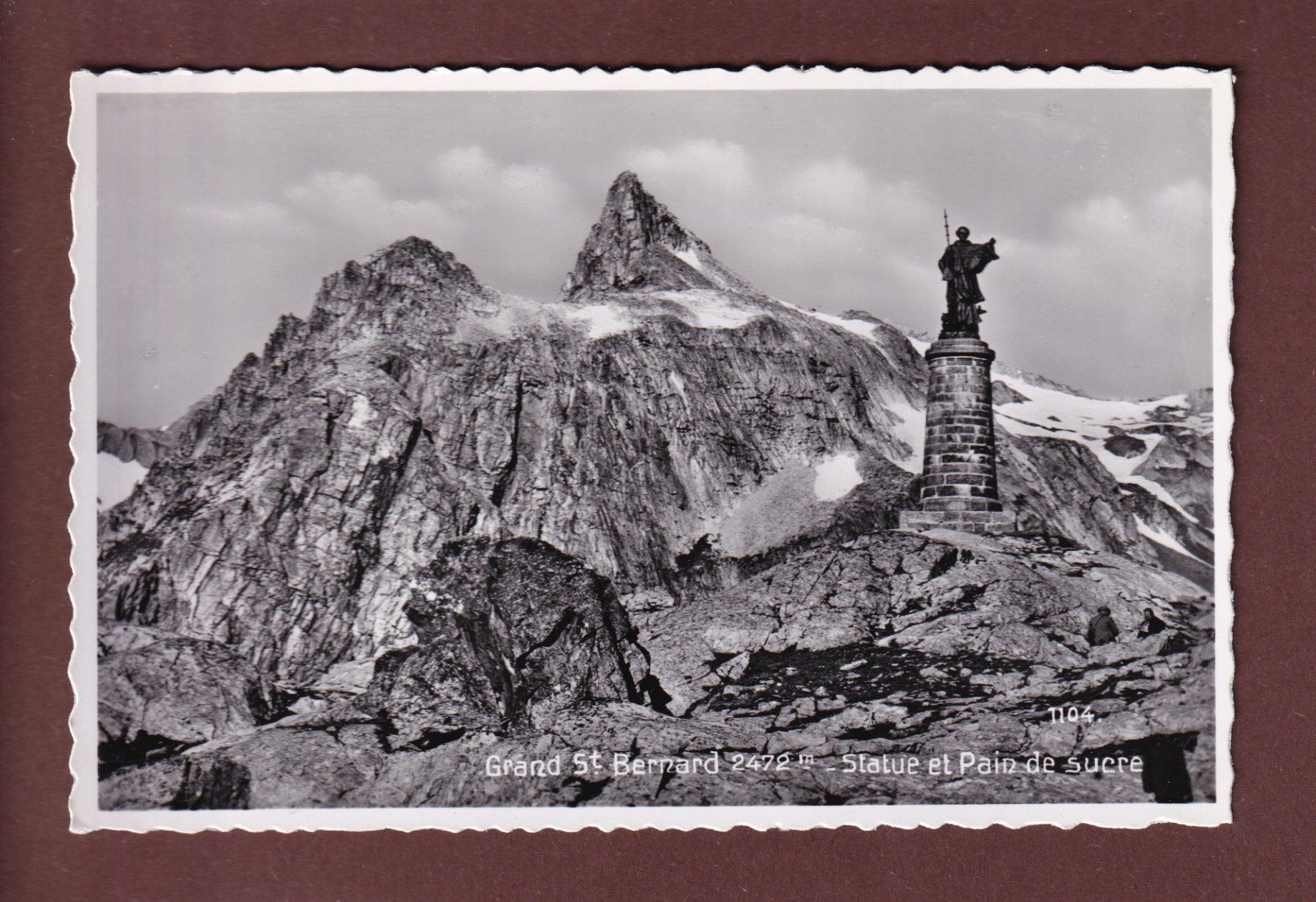 Cartoline postali: GRAND-SAINT-BERNARD - Statue – Usato da Pully venduto da nicecards