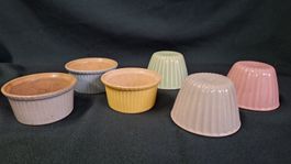 Keramik Dessertförmchen ,farbig aus Urgrossmamas Küche !