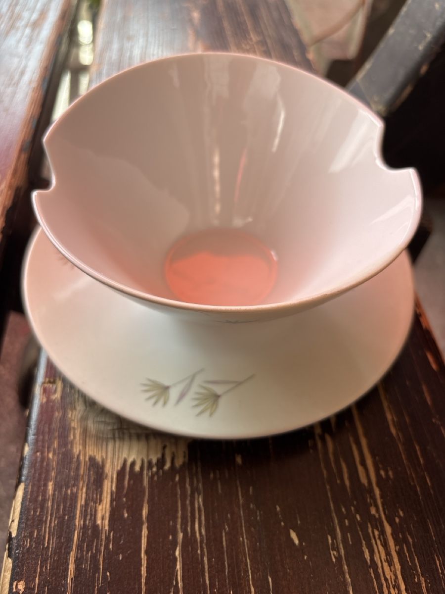 Rosenthal Ciotole: Sauciere, Rosenthal,  Elfenbein Blumenmuster gute – Usato da Schöftland venduto da Astika 1