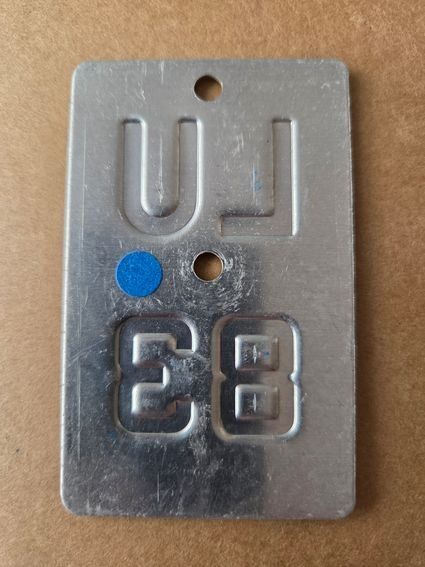 Sachs Ecriteaux: Velonummer LU 83 Mofanummer plaque Mofa – D'occasion à Schenkon par Uhu007 1