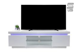 Weisses TV-Möbel mit LED-Beleuchtung, Top Zustand!