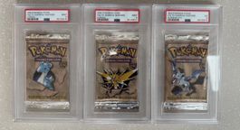 Graded Fossil Booster Pack Sealed Art Set PSA 9 9 5