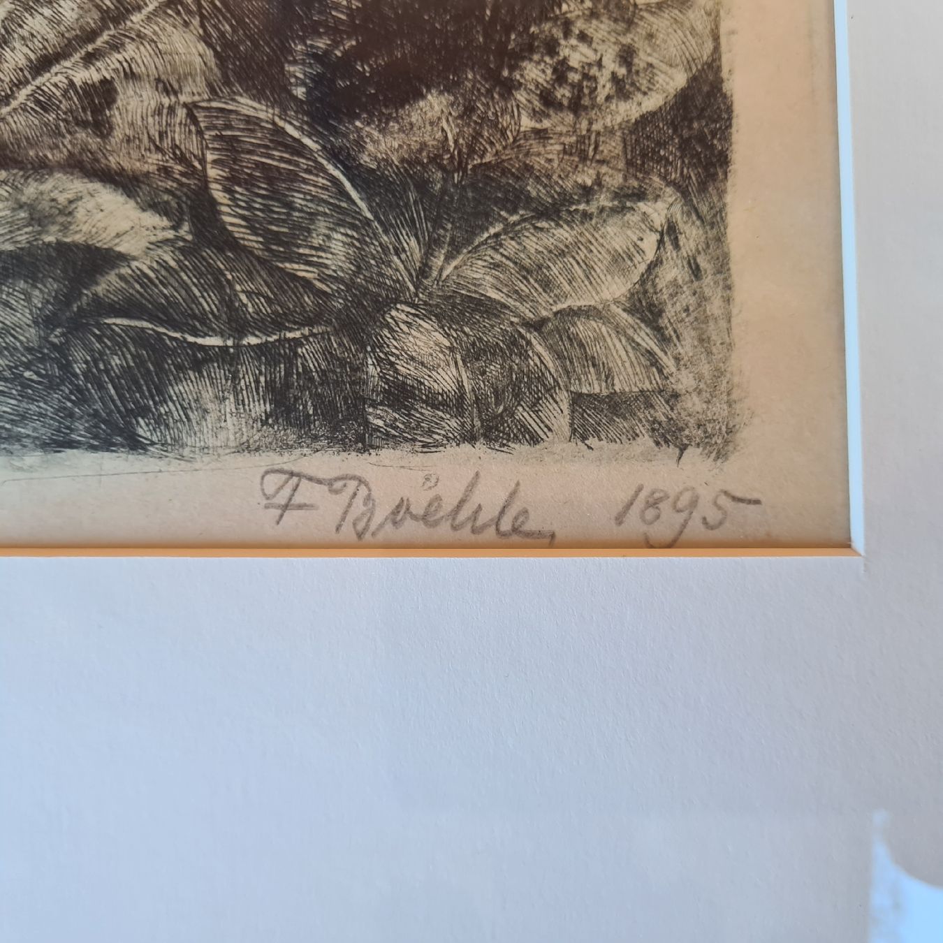 Tableaux: RADIERUNG 1895, Signiert  – D'occasion à Pazzallo par Salvapazzo 2