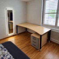 Office Desk / Büro Tisch 200x100cm hohenverstellbar Ahorn