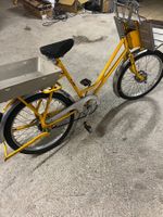 Gelbes  Transportvelo mit Anhänger, Top Zustand!