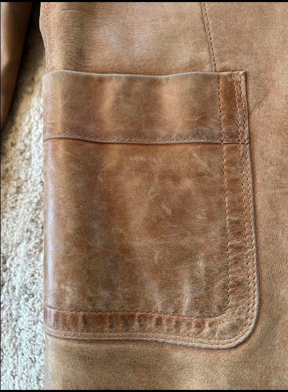 Jacken: Part Two Vintage Lederblazer, hellbraun, Gr. 34 – Gebraucht aus Wangen b. Olten von esma010 4