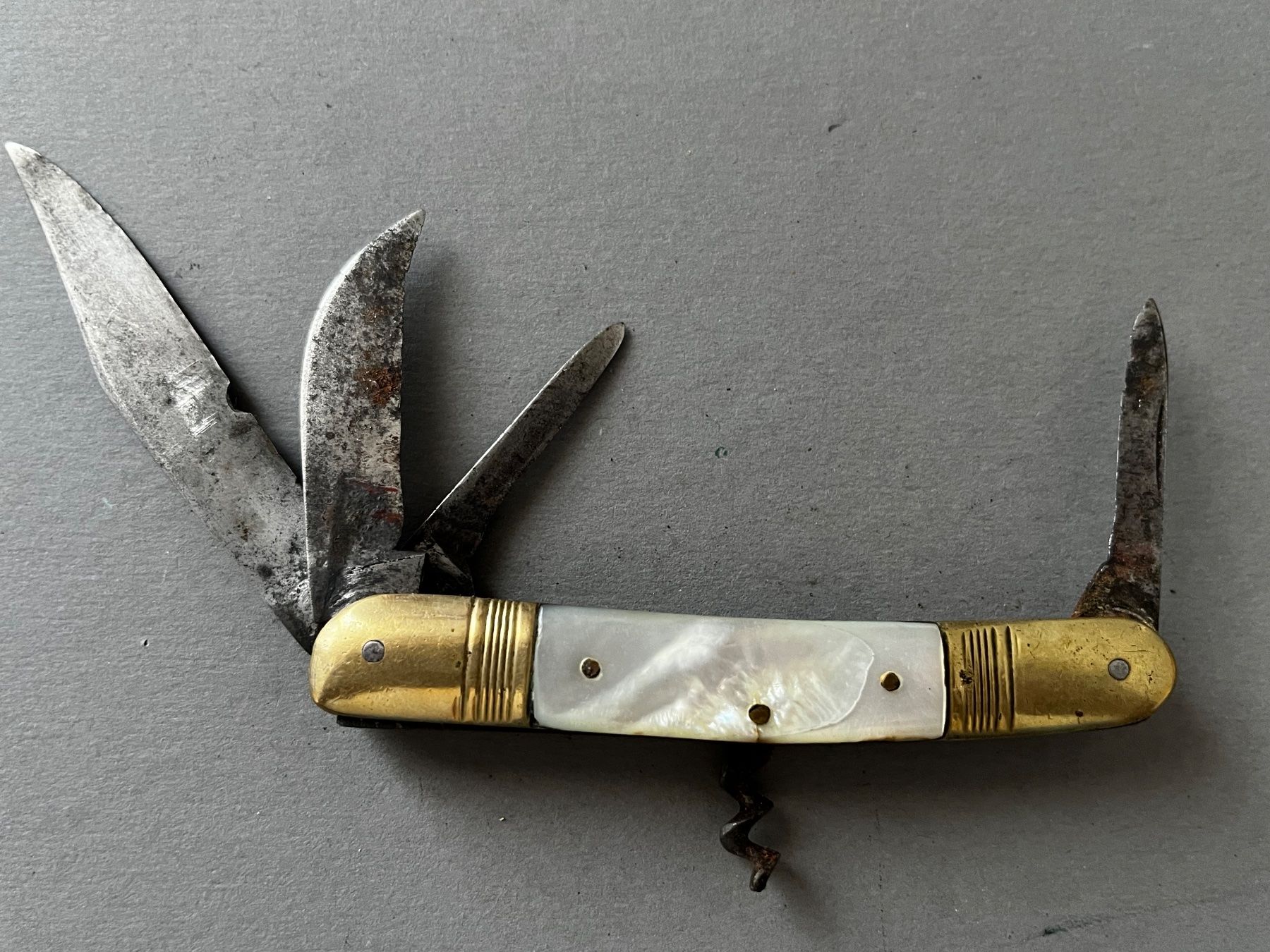 Solingen Coltelli tascabile: Antikes Perlmutt-Sackmesser 93 mm - selten – Usato da Zürich venduto da FV.vintage 1