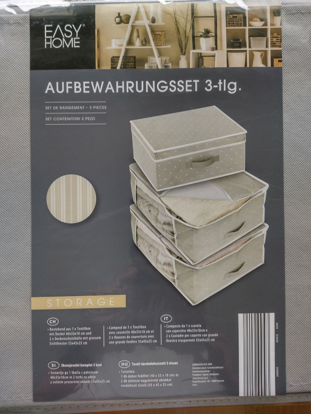 Behälter & Ähnliches: Aufbewahrungsset, 3-teilig / 3 Textilboxen – Neu und originalverpackt aus Jona von Argus36