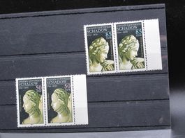 DDR 1989 Geburtstag J.G. Schadow 2er **