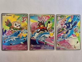 Pokémon Rowlet Litten Popplio First Partner Set EN🇬🇧