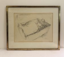 Fritz Ryser (1910-1990) Grafik Druck Signiert