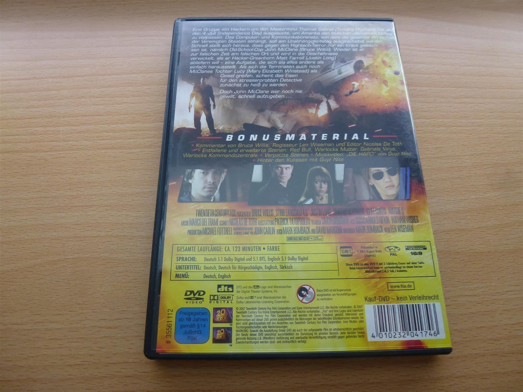 Tutti i DVDs: Stirb langsam 4.0 – Usato da Hombrechtikon venduto da HGK50 1