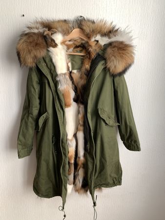 Parka Mr&Mrs Italy 💥vert kaki avec fourrure taille M