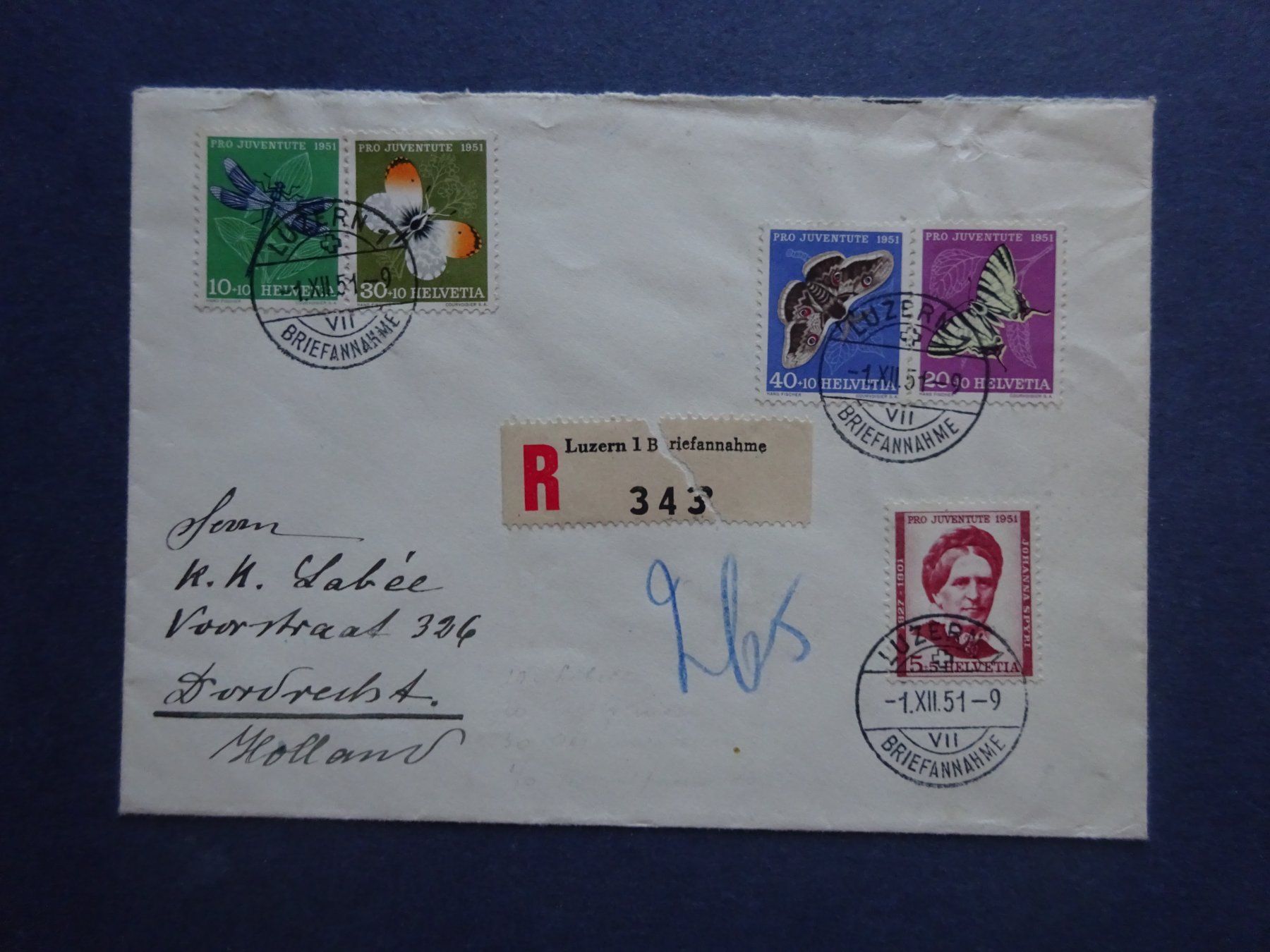 Tous les timbres: 1951 Pro Juventute FDC  - – D'occasion à Appenzell-Steinegg par adi1975