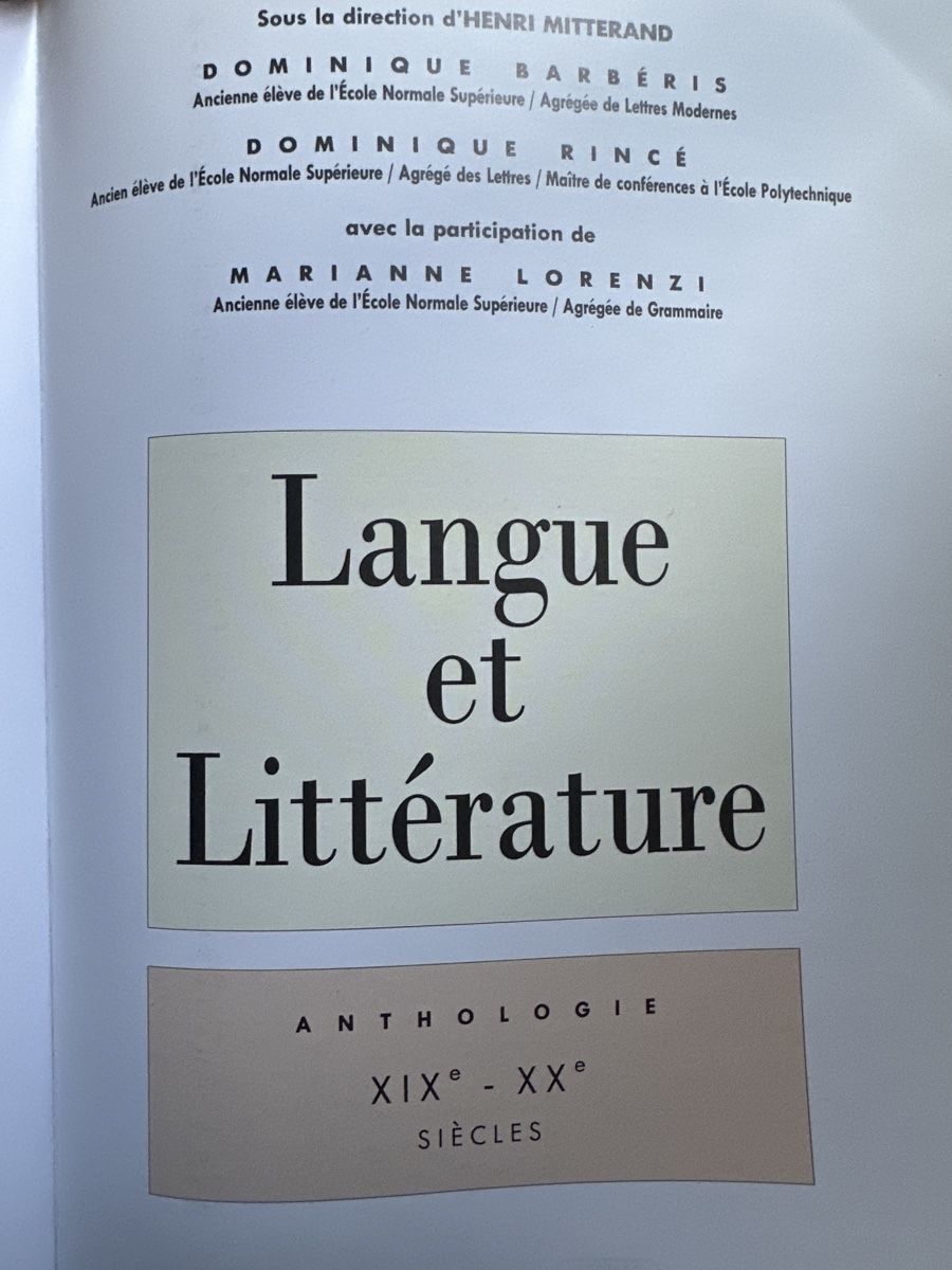 Bücher: Langue et littérature – Gebraucht aus St-Maurice von Gigione01 1