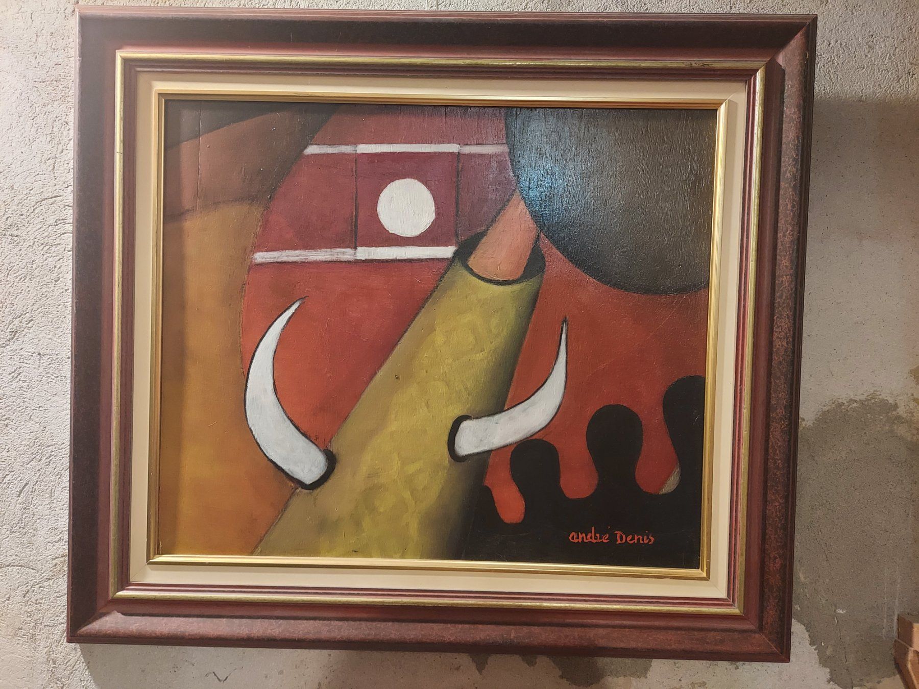 Gemälde: Abstract Dark Nature Morte Art - Medium Size Painting – Gebraucht aus Jongny von lie_v6hs