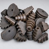 Konvolut Maschinenbauteile aus Kunststoff gebraucht. 
