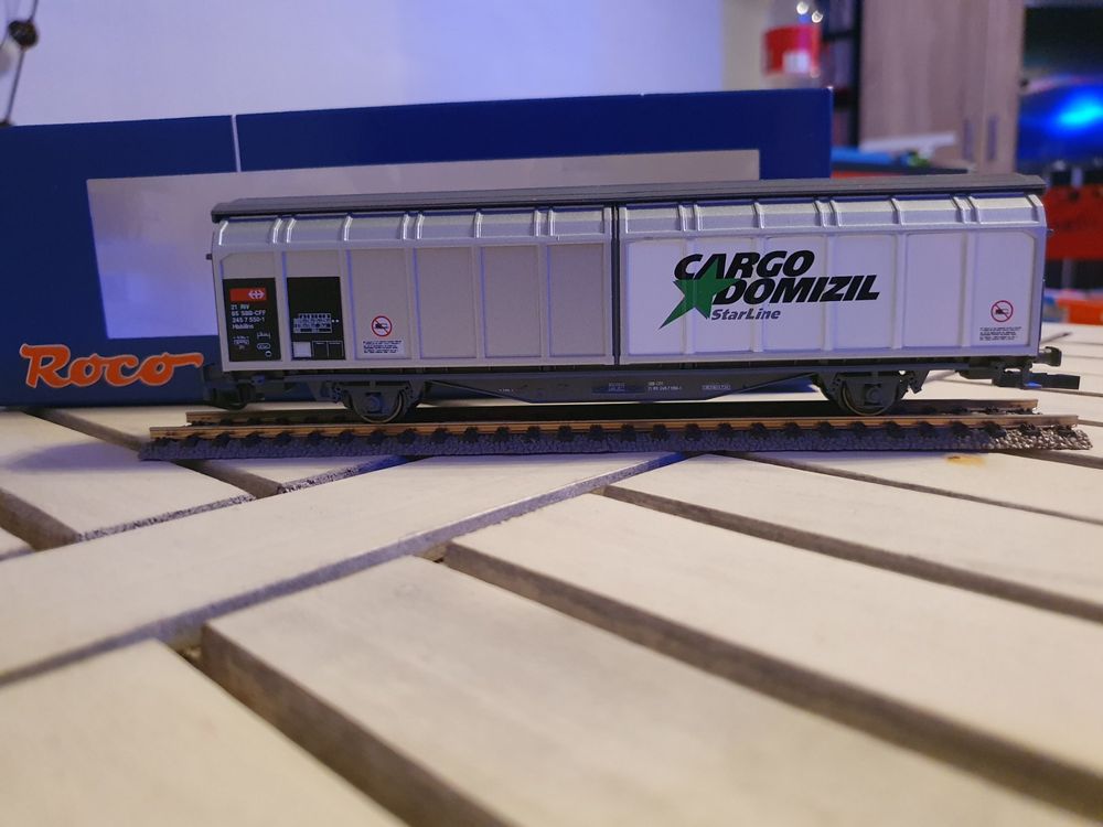 vagón de carga set Vagón de pared corredera SBB Cargo 2x | Escala HO