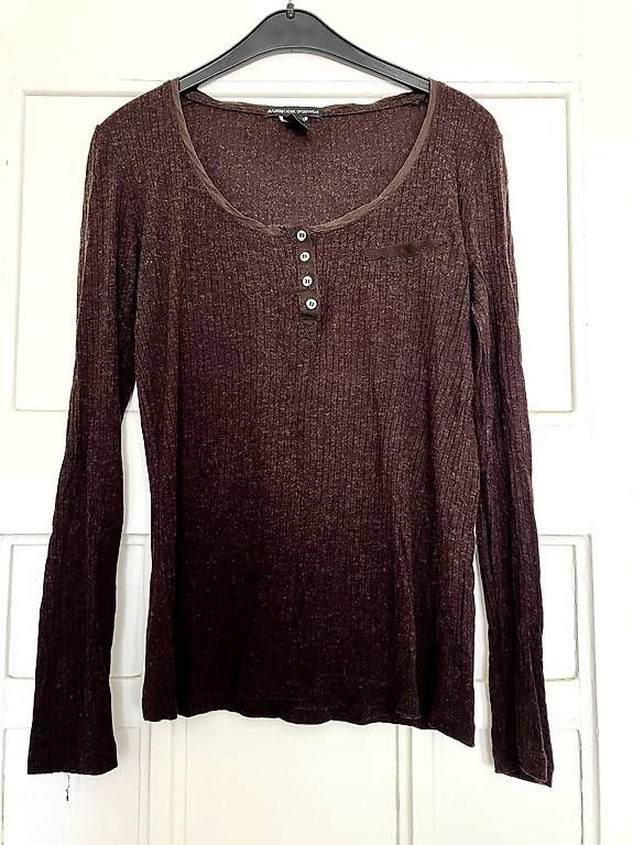 Mango Top: braunes Shirt / Oberteil v. Mango, 36/38 – Usato da Zürich venduto da eis_yx9q 1