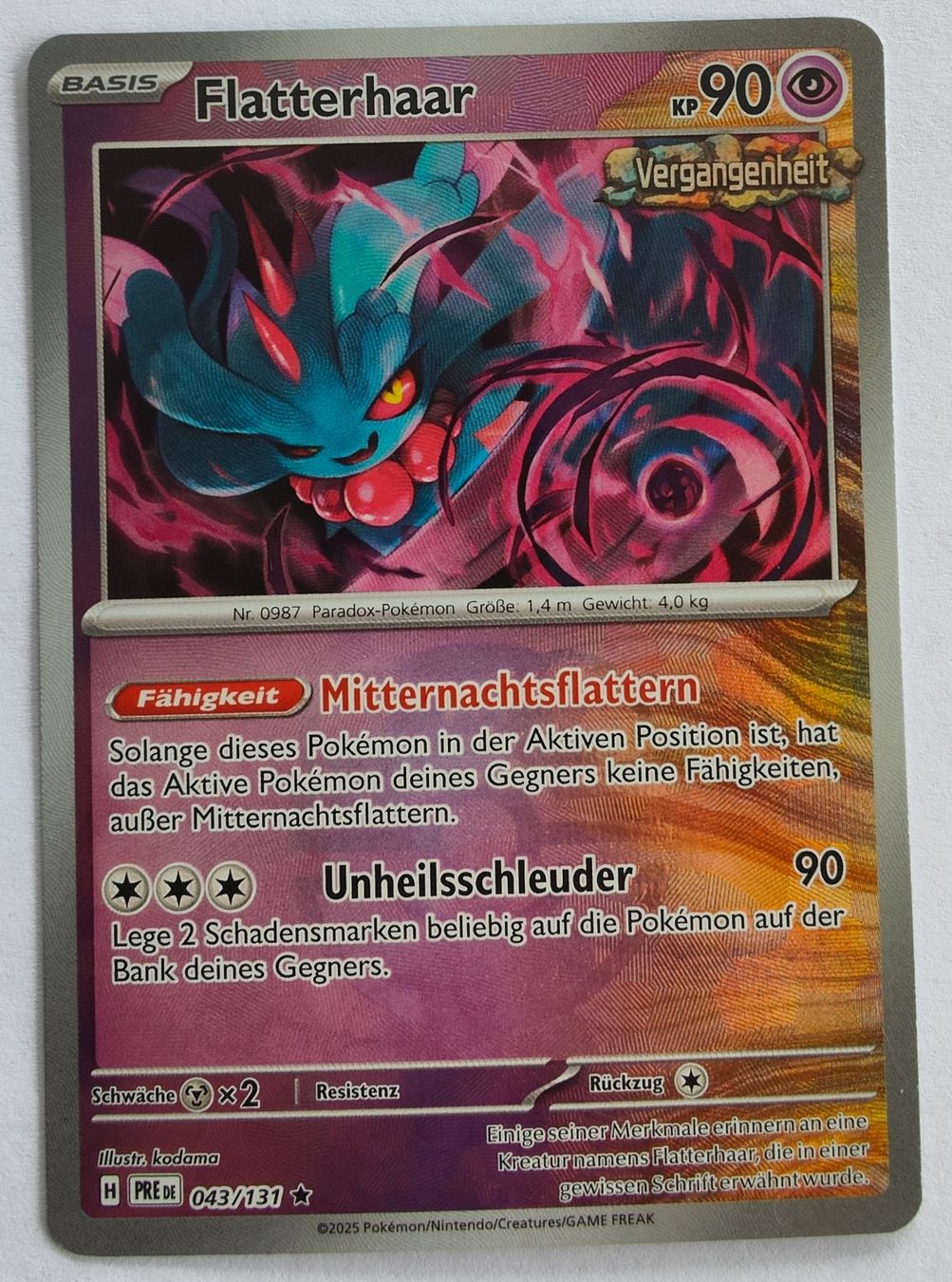 Pokémon Cartes à collectionner: Flatterhaar 043/131 - Masterball - PRE – D'occasion à Suhr par kingj01