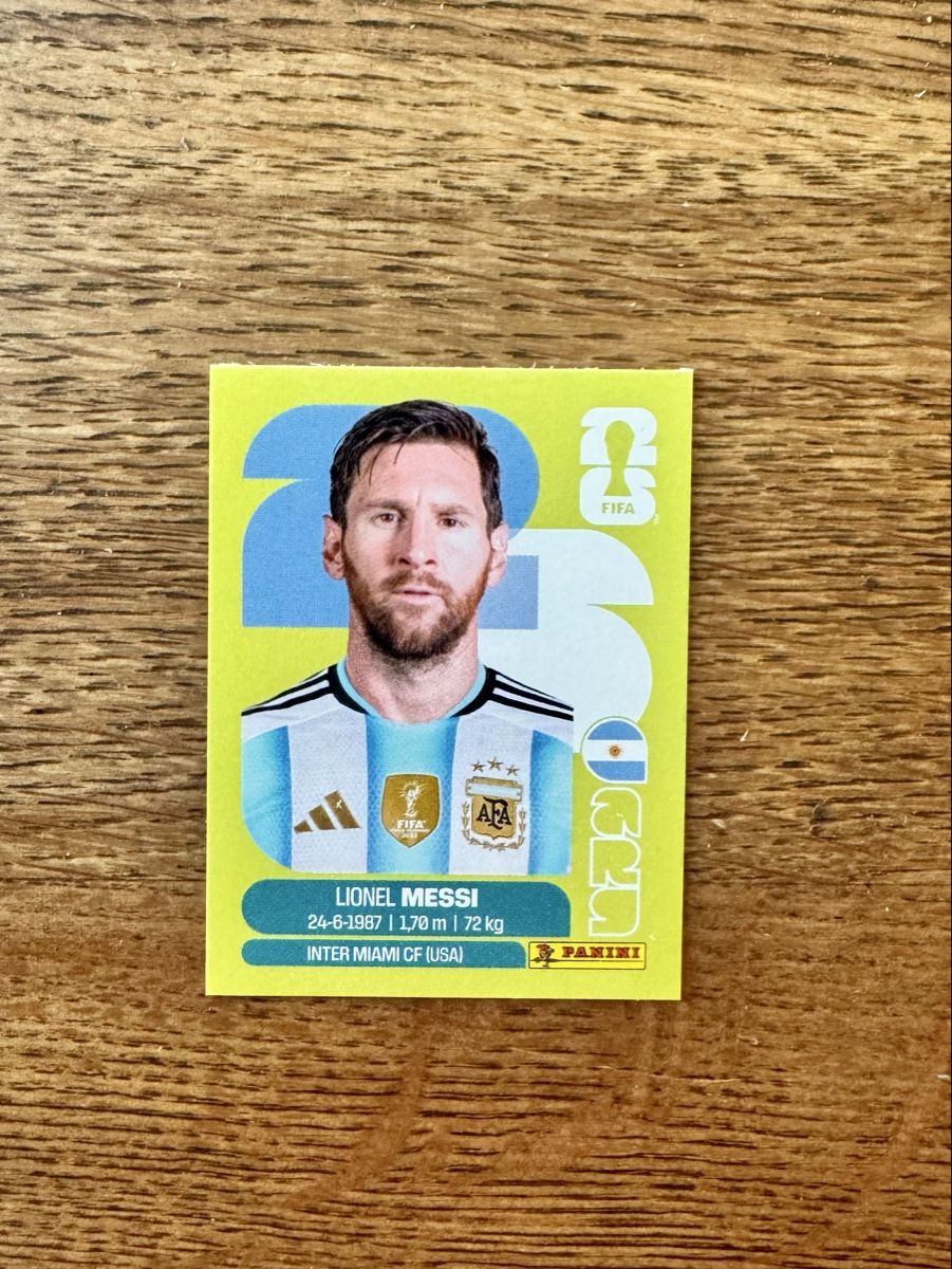 Panini Carte collezionabili: Lionel Messi Panini WM 2026 – Nuovo (secondo la descrizione) da Emmenbrücke venduto da Lukee1901