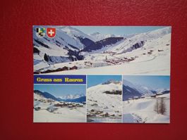 Gruss aus Rueras Winter mehrbildrig Graubünden 1988