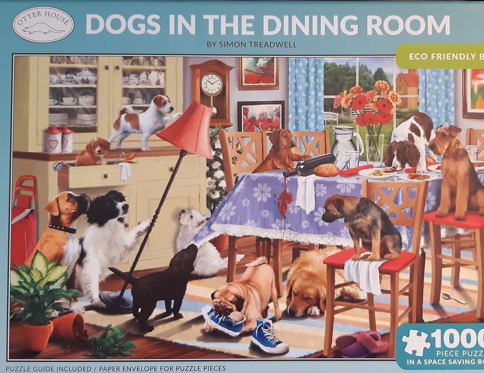 Puzzle 1000 Teile, Dogs in the dining room (Gebraucht) in St. Gallen