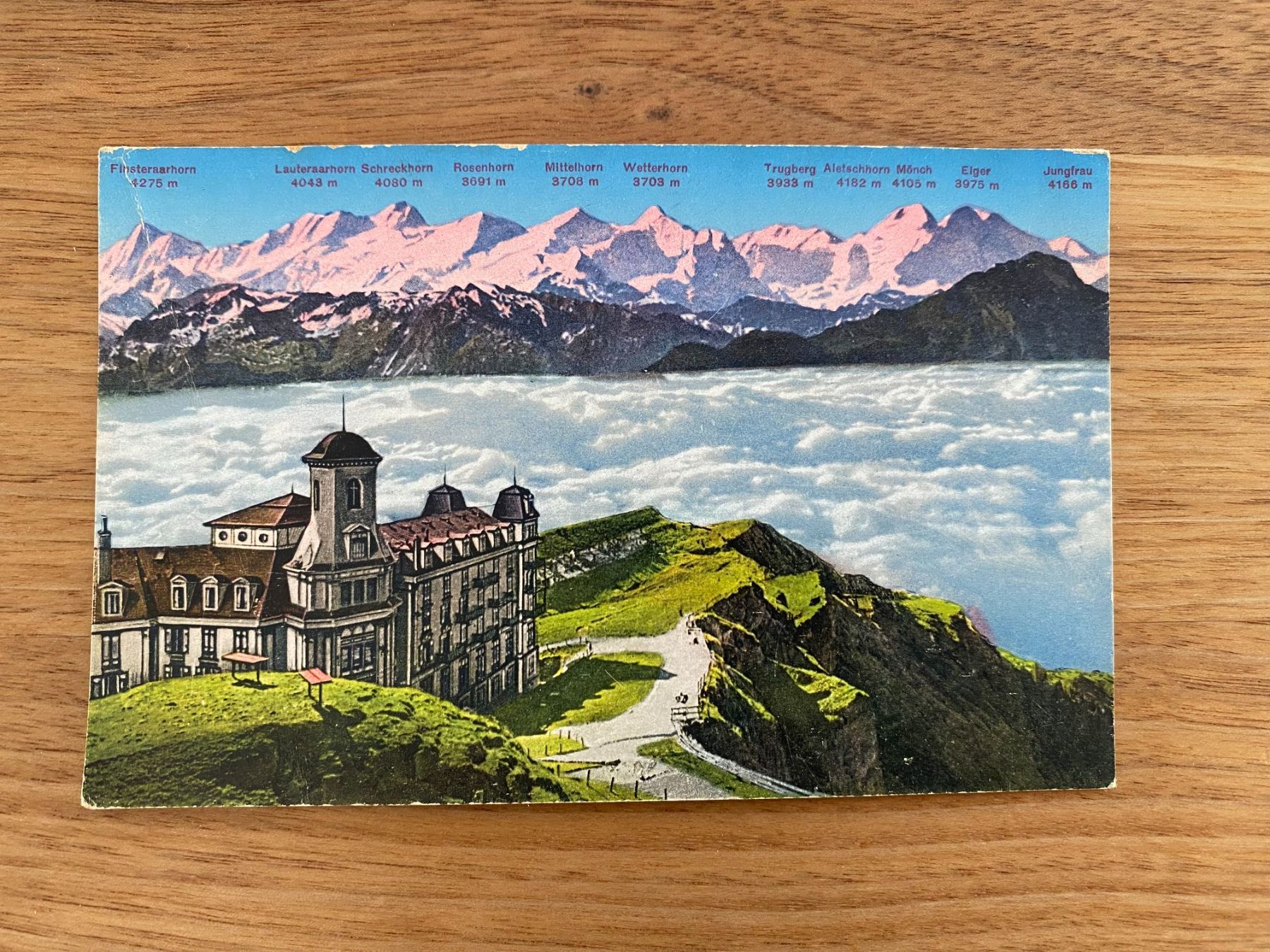 Ansichtskarten: Ansichtskarte Berner Alpen – Gebraucht aus Unterterzen von bac_287t