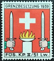 Füsilier Kp II/51 Landwehr, geschn, 2.WK, Wi Inf 381-2
