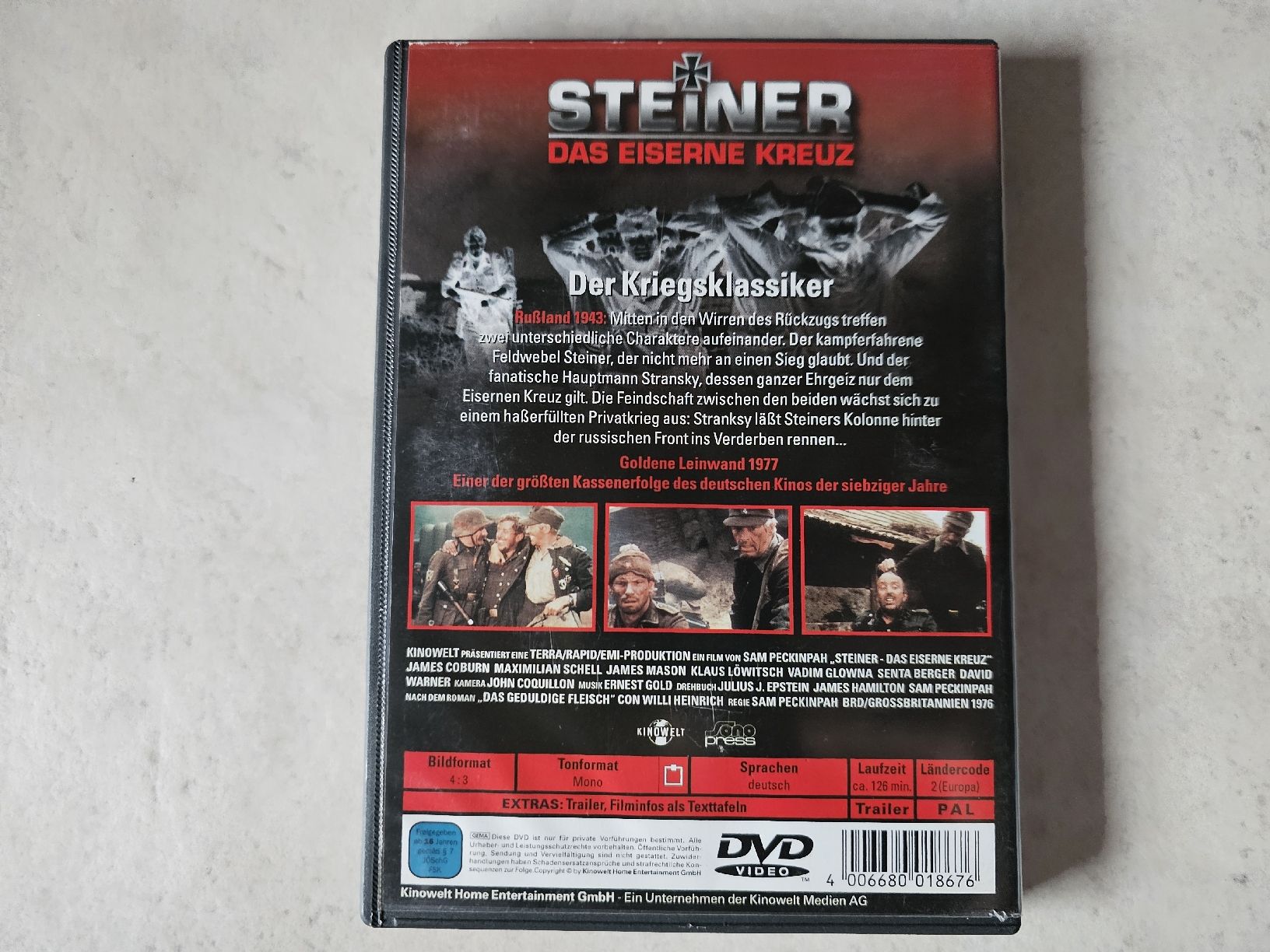 Alle DVDs: Steiner  -  Das eiserne Kreuz  (selten) – Gebraucht aus Schneisingen von backstore24 1