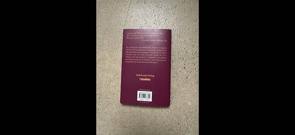 Libri: Friedrich Schiller - Willhelm Tell – Usato da Olten venduto da lea_d8rp 1