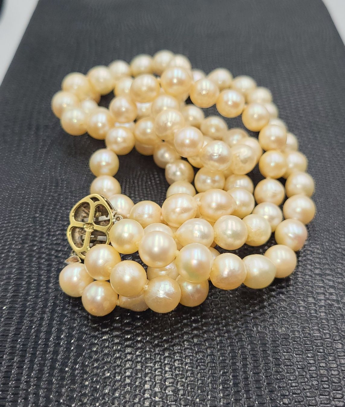 Catenine: Gold 585 Perlen Kette Mit Gold Verschluss – Usato da Wald ZH venduto da Dasilver 6