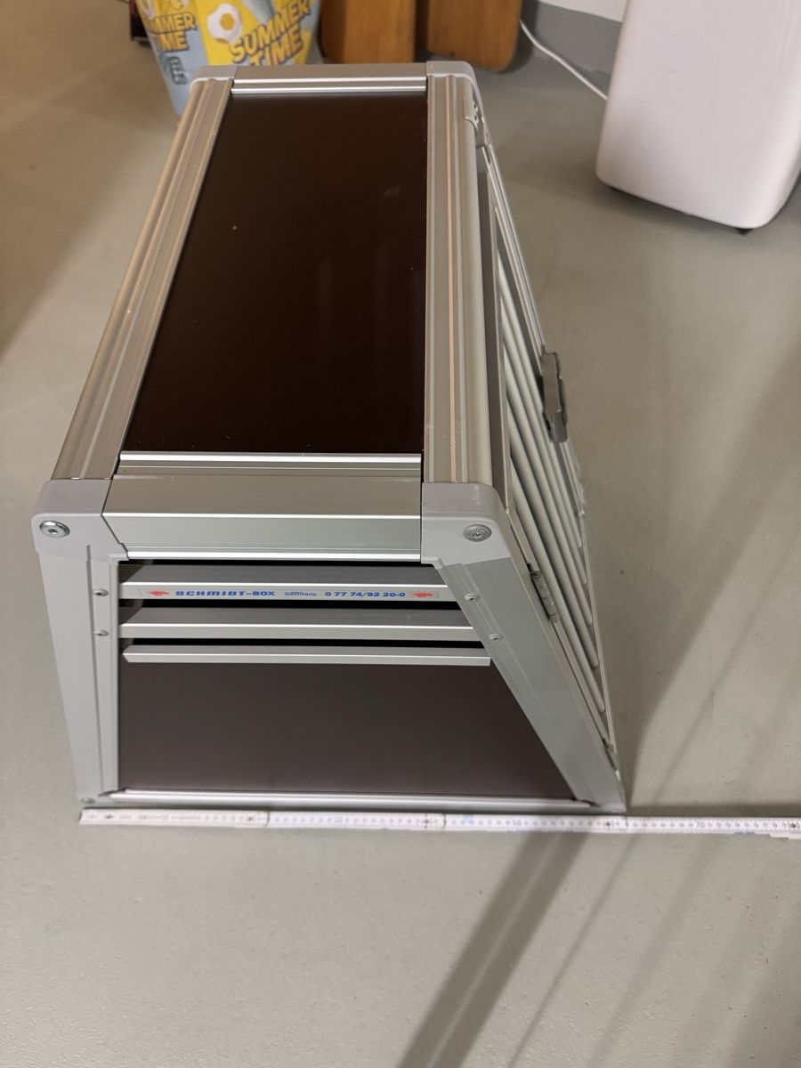 Käfige, Transport & Sicherheit: Schmidt Hundebox - 50x63x58 – Gebraucht aus Illnau von Dejm 1