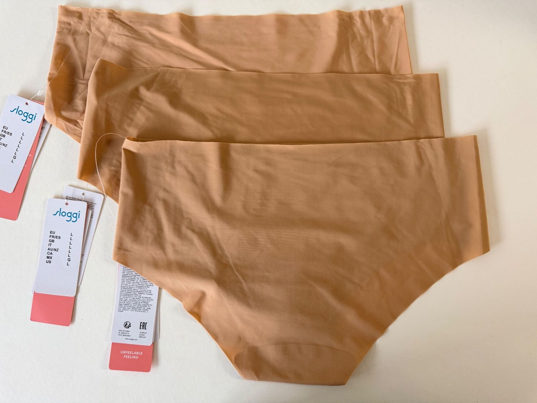 Sloggi Altra biancheria intima: SLOGGI, Hipster ZERO FEEL, Grösse L, 3 Stück Farbe Hellbraun – Nuovo e nell'imballaggio originale da Rudolfstetten venduto da gst_g7xl 1