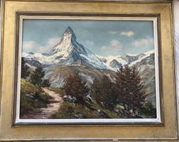 Willy Baumgartner (1919–1997) - Öl auf Leinwand - Matterhorn