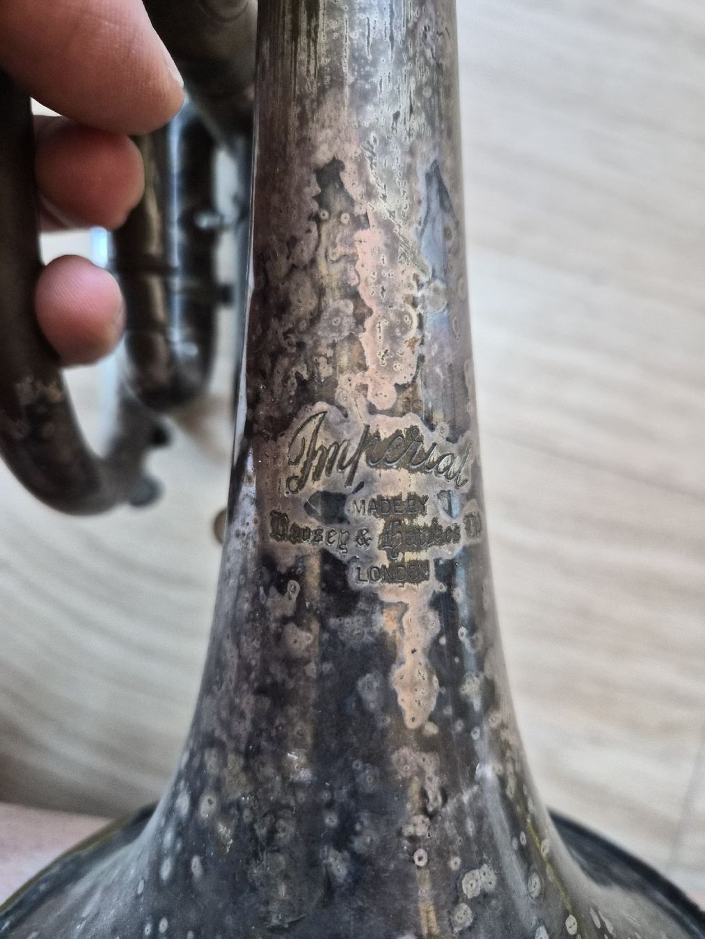 Strumenti musicali: Cornet Imperial Boosey & Hawkes London  – Difettoso da La Joux FR venduto da car_ck96 4
