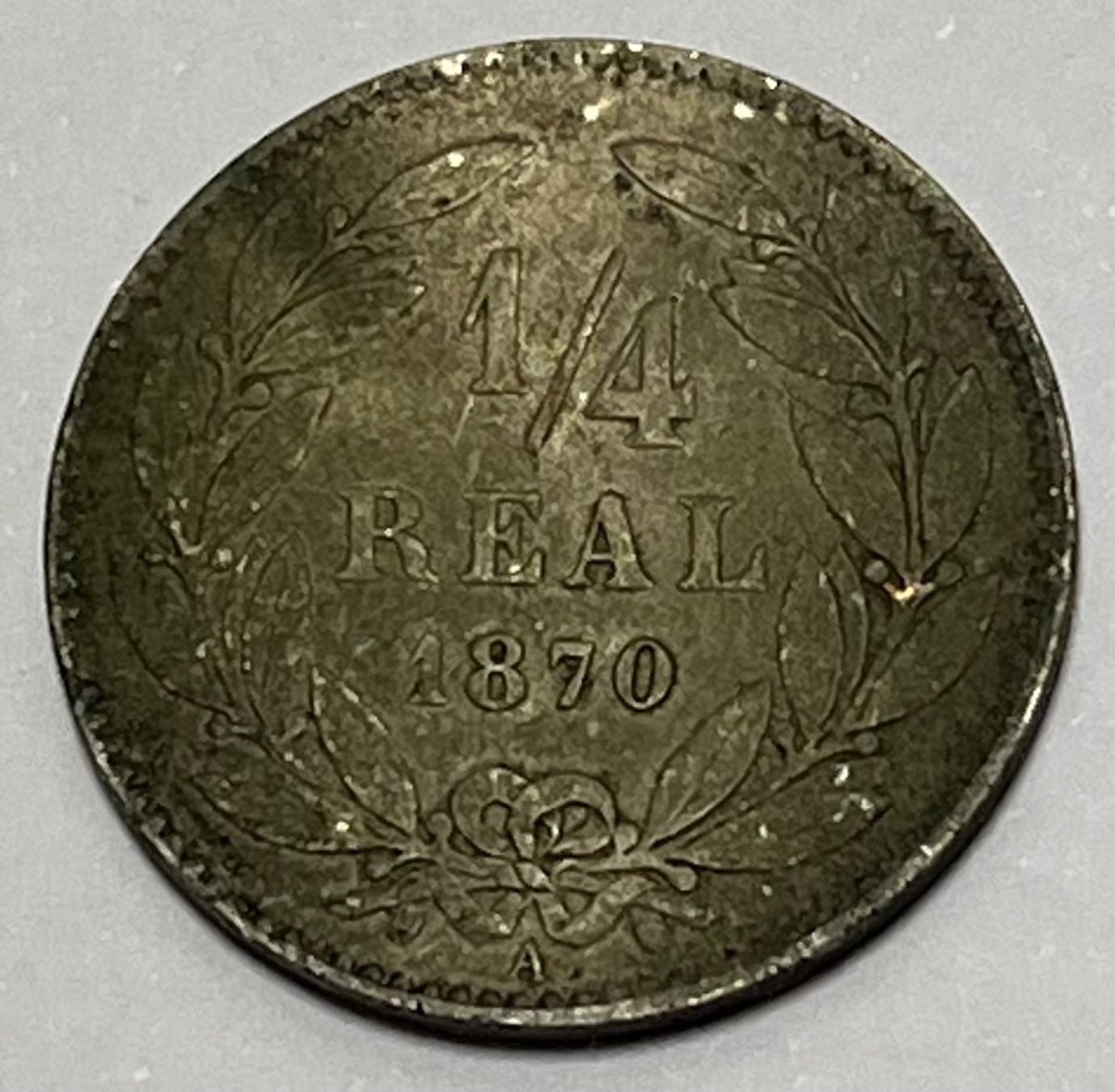 Tutti le monete: ¼ Real - 	Honduras - 1870 – Usato da Dietikon venduto da Numis8953 1