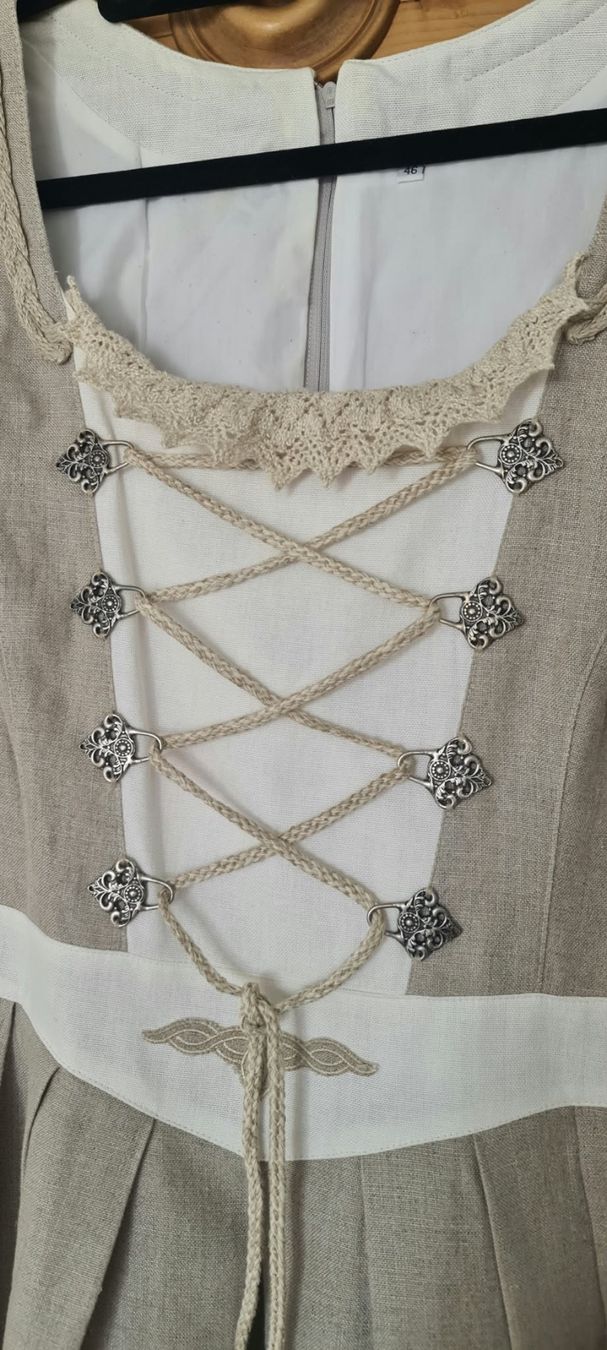 Vestiti: Dirndl Grösse 46 Baumwolle /Leinen – Usato da Dottikon venduto da Rotondino2 1