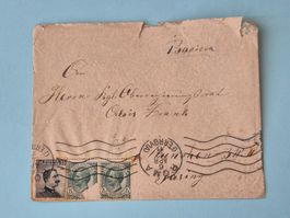 Alter Brief 6. April 1911 von Rom nach Pasing