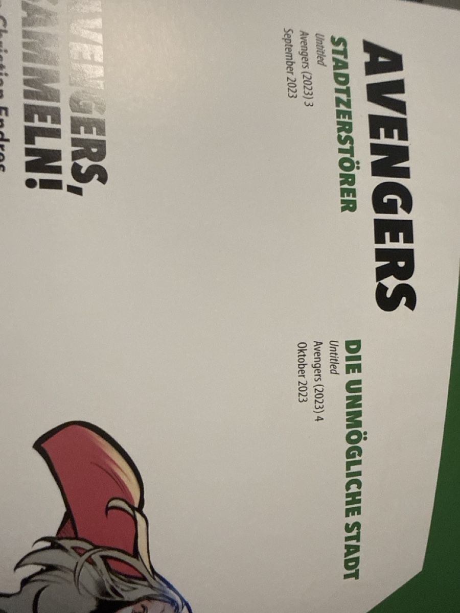 Comics: Avengers 3: Stadtzerstörer! Comic – Neu (gemäss Beschreibung) aus Zürich von Krikri21 2