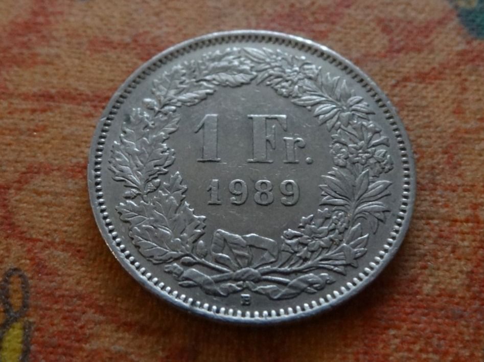 Tutti le monete: 1 Fr. 1989 – Usato da Romanel-sur-Lausanne venduto da Swift13