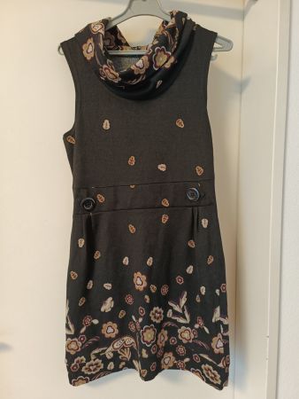 Chicoree Kleid Gr S (36) schwarz Rollkragen Herbst Damen
